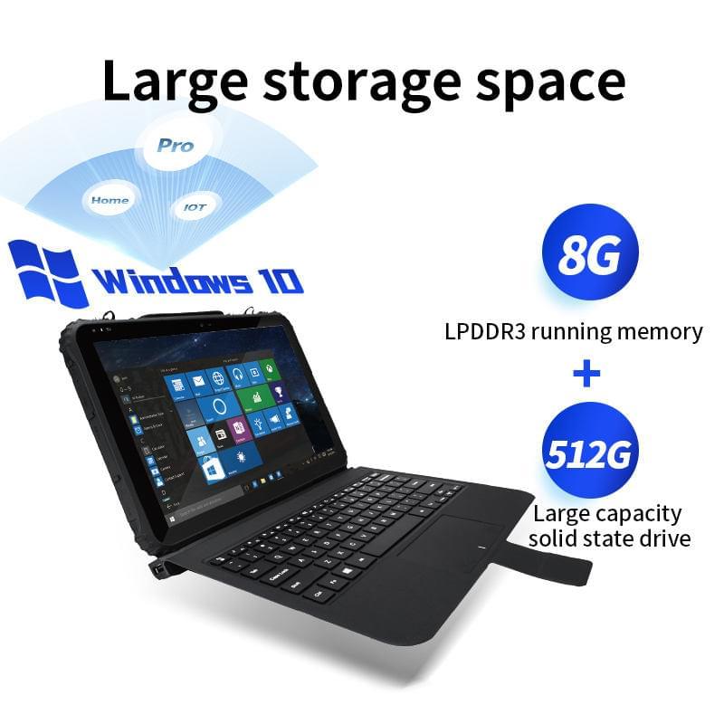 12.2 inch Rugged Tablet Computer, IP65 Windows system 4GB/128GB/4G Modules/WiFi