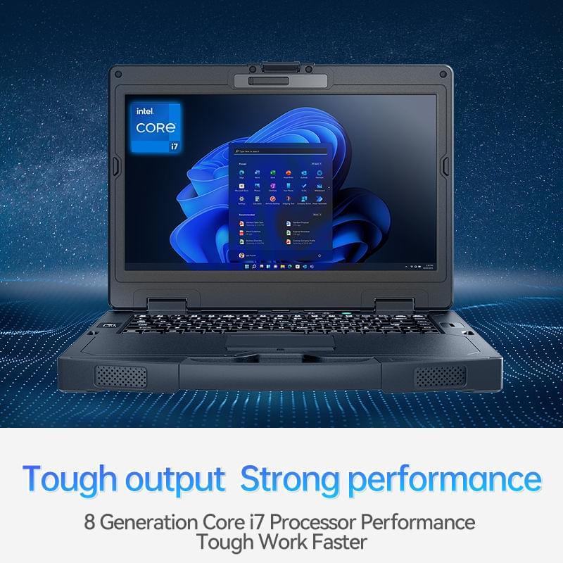 14 inch Rugged Laptop, Intel® Core™ i5-8265U 16GB/1TB SSD/19V