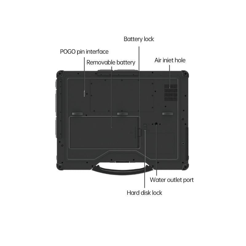 SINSMART Rugged Laptop Computer I7 Core 11th Generation Industrial Computer 14-Inch Hd Screen Ip65 Drop-Proof Dual Batteries Customizable Portable Drone Optional Car Bracket