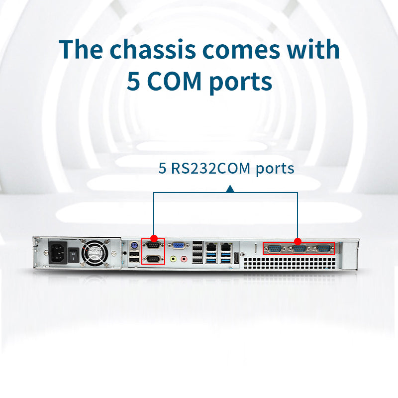 1U Rack Mount Computer,Intel® Core™ I7-8700/8GB/256GB