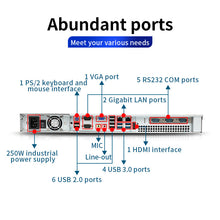 Load image into Gallery viewer, 1U Rack Mount Computer,Intel® Core™ I7-8700/8GB/256GB