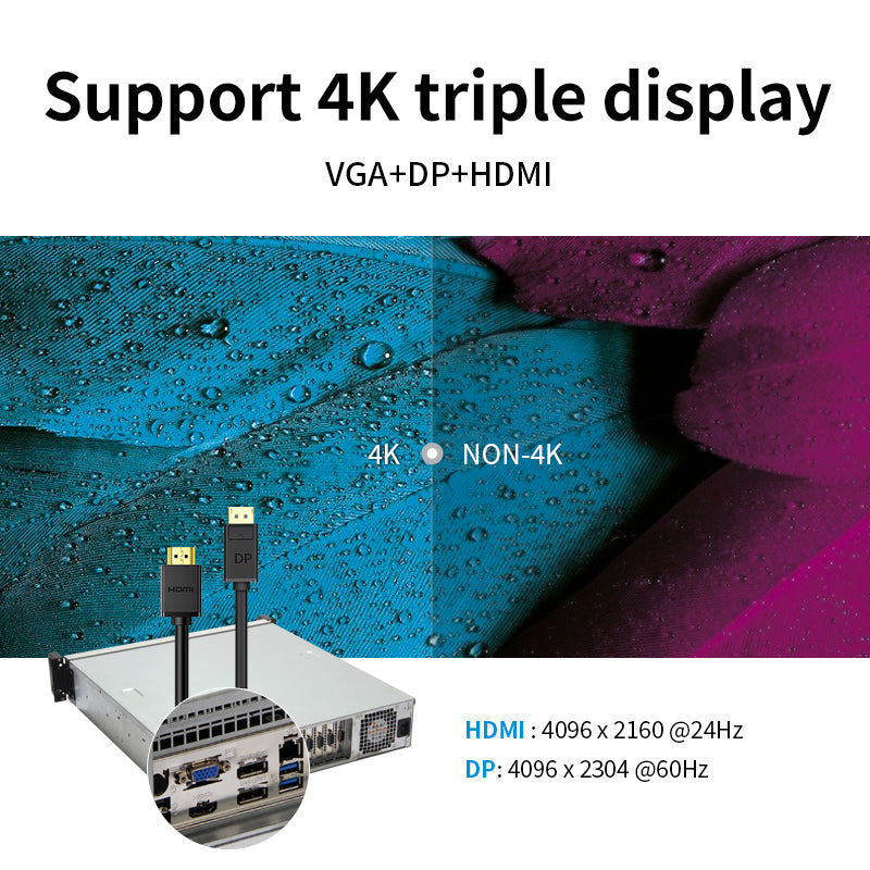 2U Rack Mount Servers,Intel® Core™ I5-8500/16GB/2TB+256GB SSD