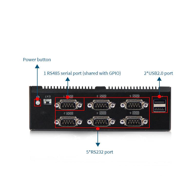 Compact Industrial PC, Intel® Core™ J1900 8G/128GSSD/12V5A