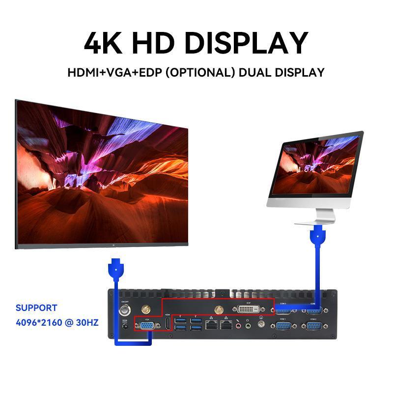 Embedded Fanless Computer, Intel® Core™ I5-8500T 4G/1T/19v