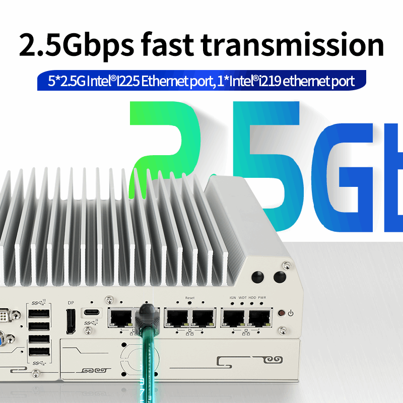 Embedded Fanless PC, i3-12100/8G/250G M.2