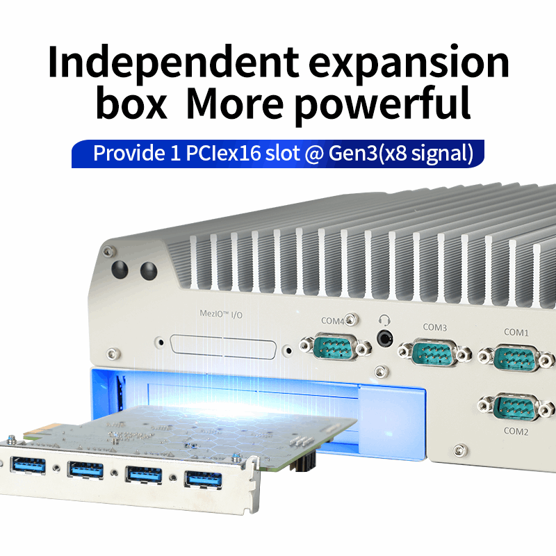 Embedded Fanless PC, i3-12100/8G/250G M.2