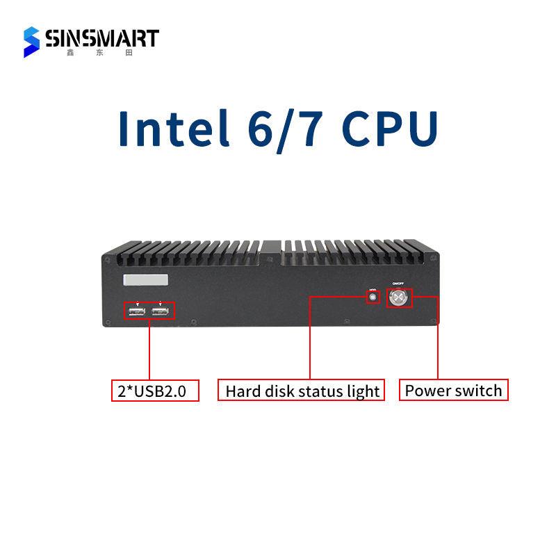 Embedded Fanless PC, Intel® Pentium® Processor G4400 16G/1T/4G network card/9~24V/KM