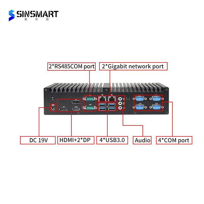 Fanless Box PC, Intel® Pentium® Processor G4400 8G/1T/9~24V/KM