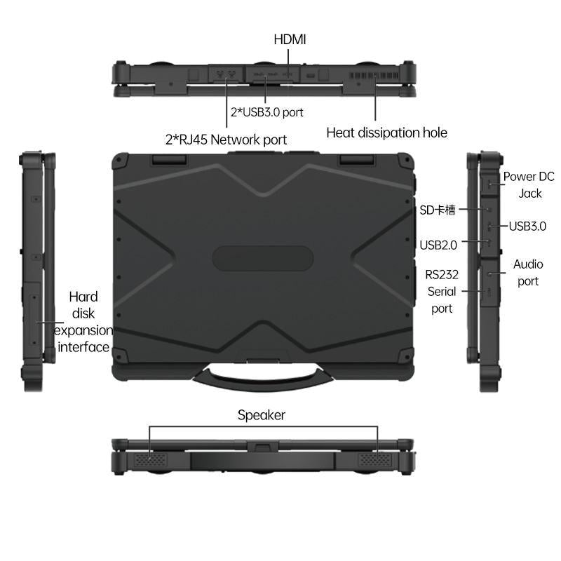 IP65 Rugged Laptop, 11th Gen Intel® Core™ I5 1135G7 8G/512G