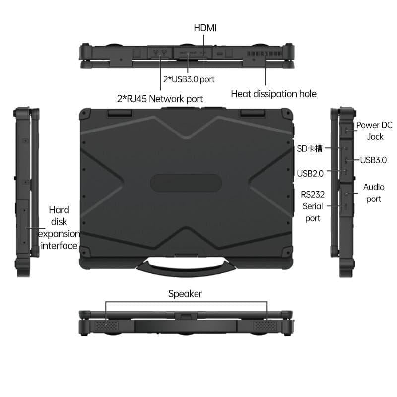 Rugged Field Laptop, 11th Gen Intel® Core™ I5 1135G7 8G/256G